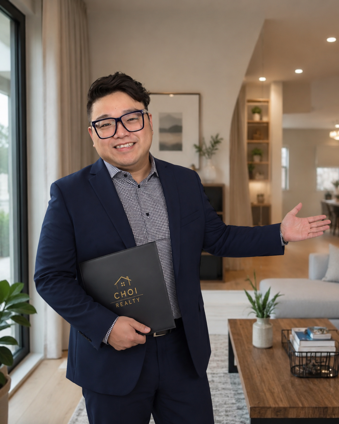 Chris Choi, real estate agent, professional portrait